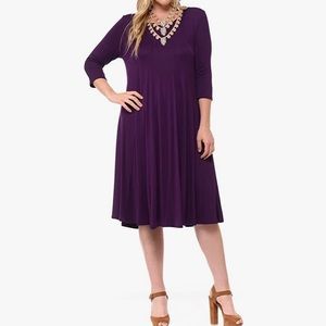 Pastel by Vivienne Purple Midi Dress